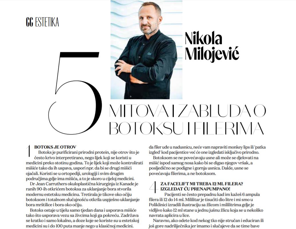 Gloria Glam: 5 mitova i zabluda o estetskoj medicini