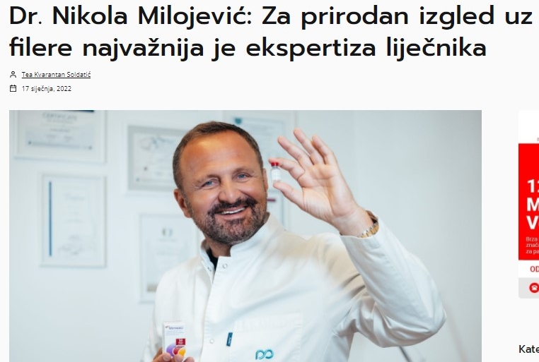 Dr. Nikola Milojević: Za prirodan izgled najvažnija je ekspertiza liječnika